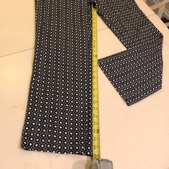 Sigrid Olsen Black & White patterned ankle pants 6 - Picture 7 of 8